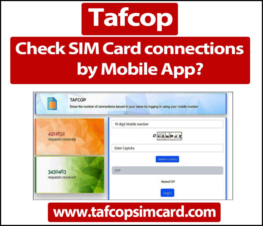 Check SIM Card connections by Mobile App